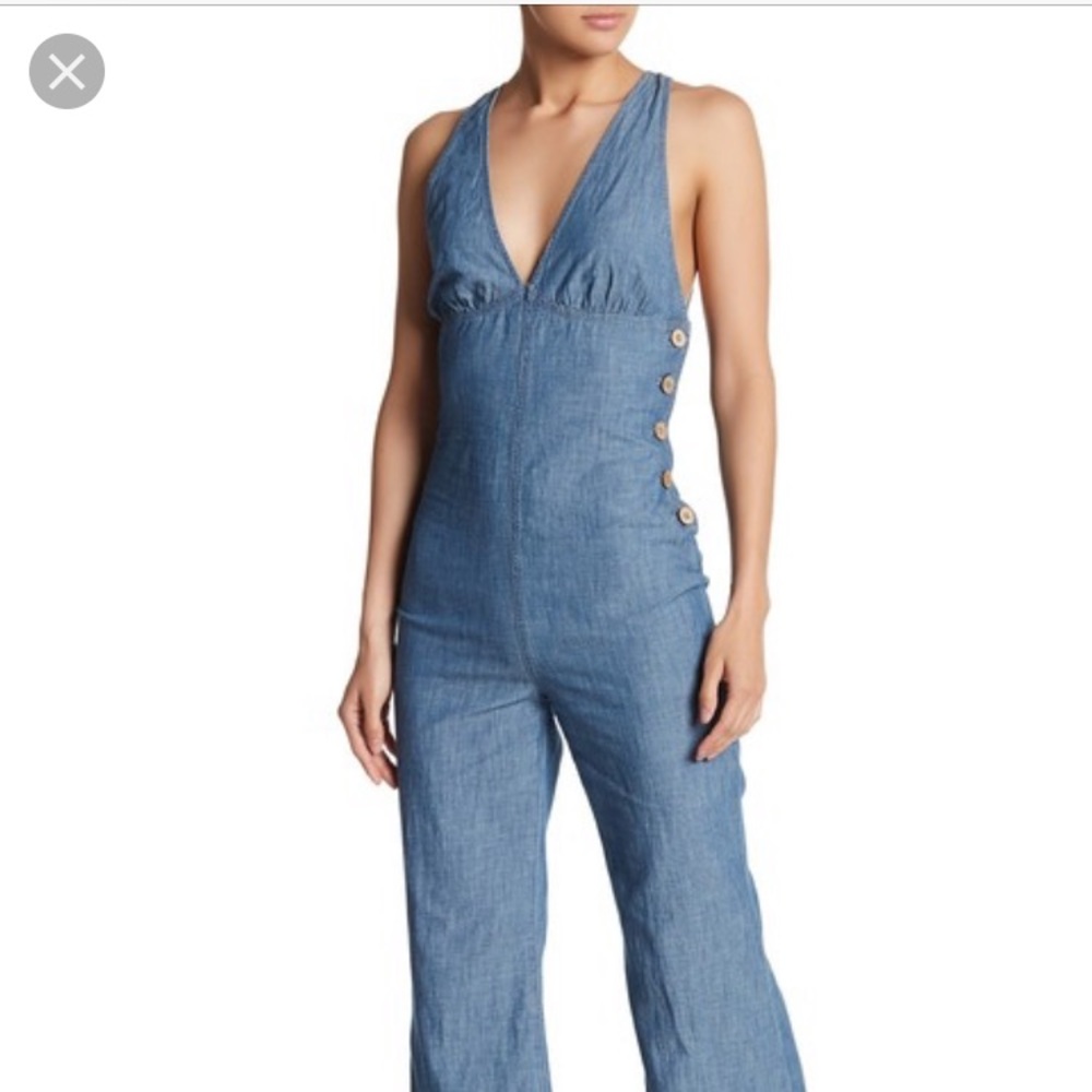 NEW Free People Dance All Night Wide Leg Jumpsuit